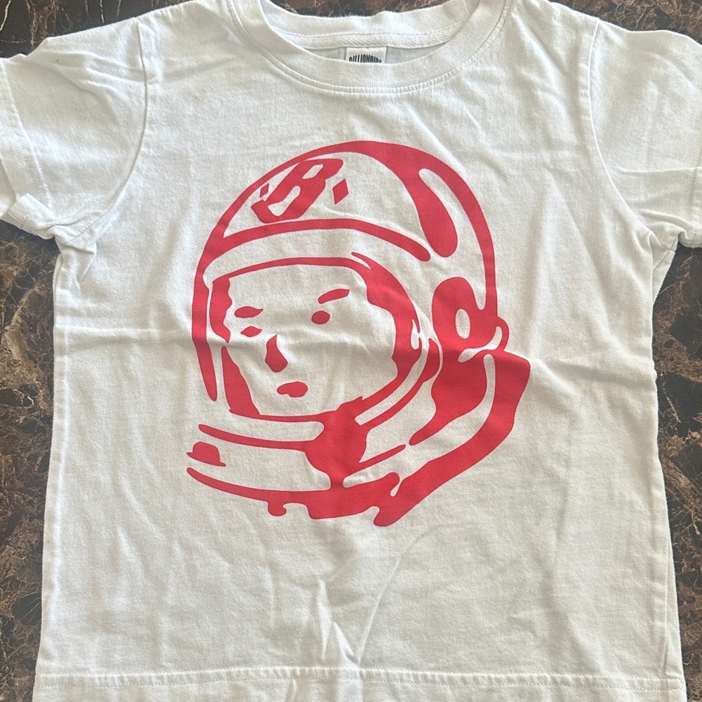 Billionaire Boys Club White Tee with Red Astronaut Graphic
